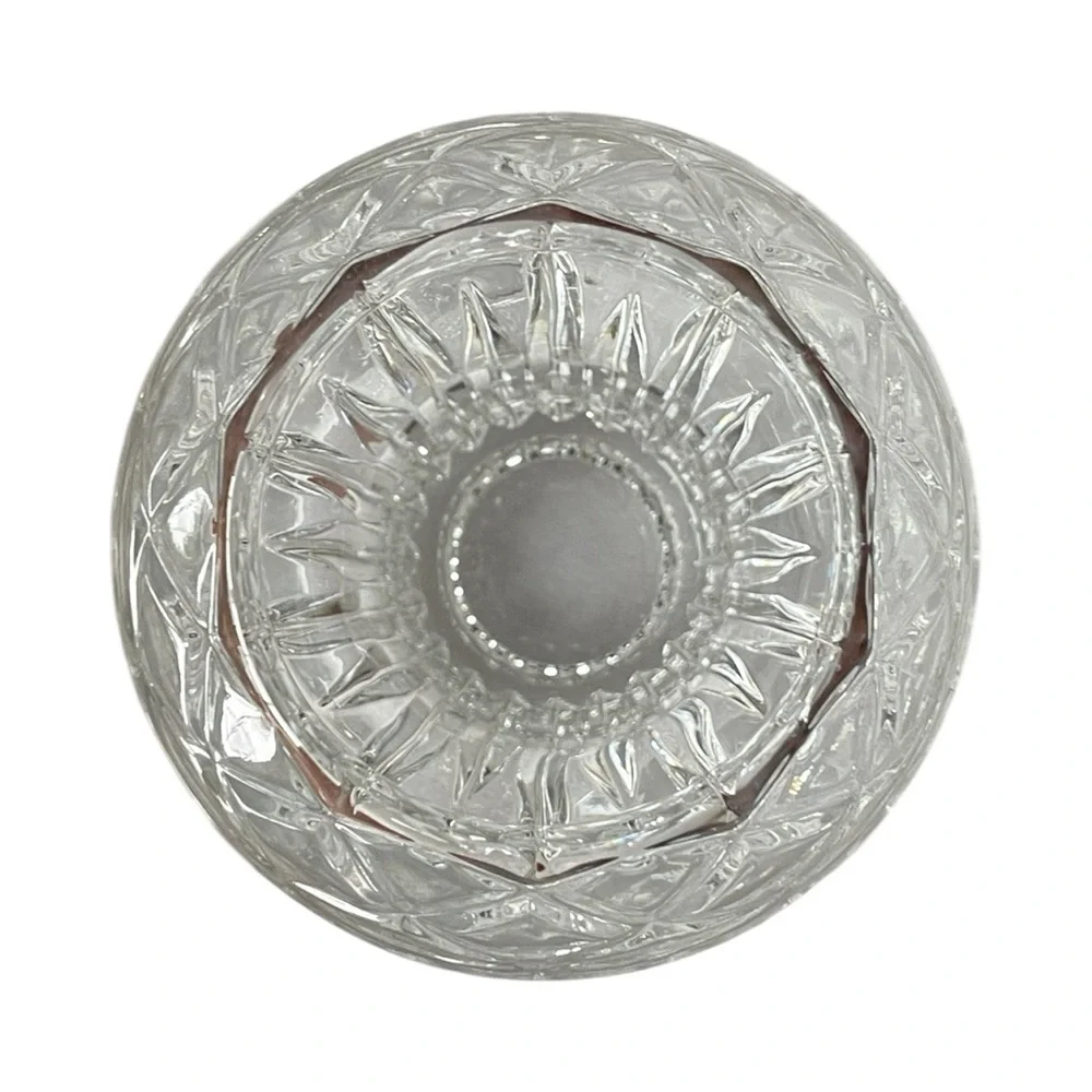 Princess House HIGHLIGHTS Lead Crystal Votive Candle Holder Reversible Vase #872